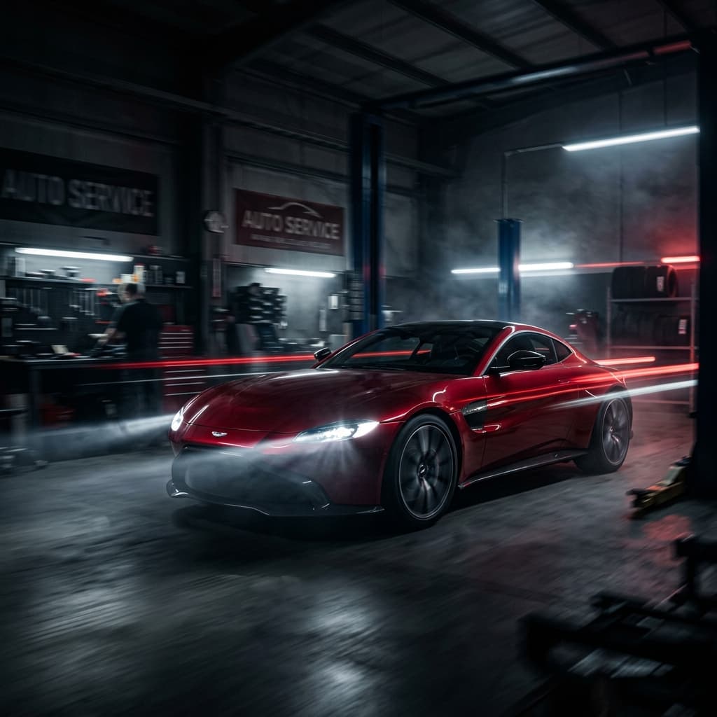 BJ-Auto Premium Red Sports Car Service
